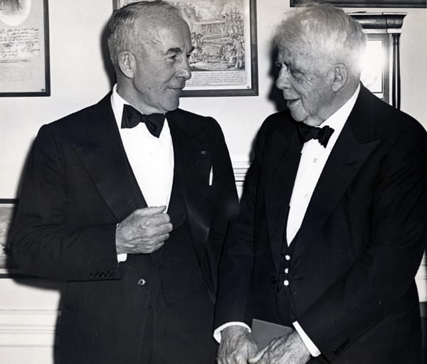 Robert Frost and Archibald MacLeish 1954.