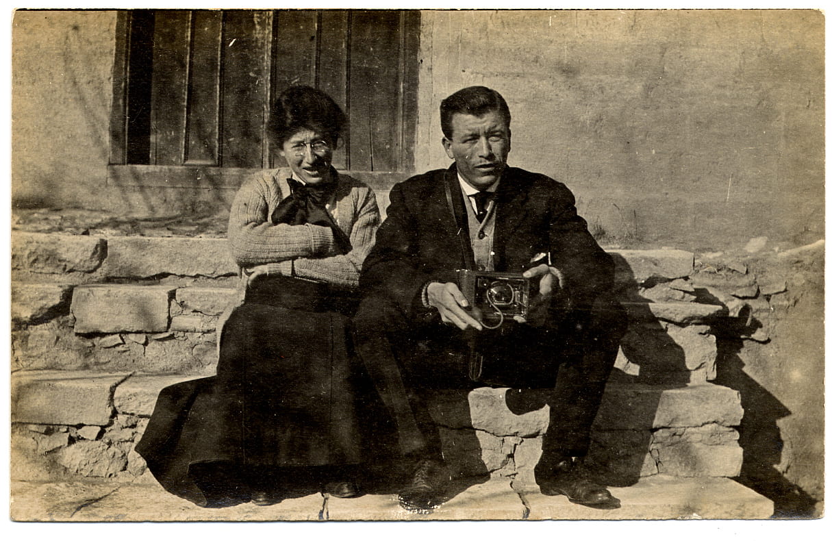 Earl Ward and Dora Judd Mattoon in Turkey, ca. 1912