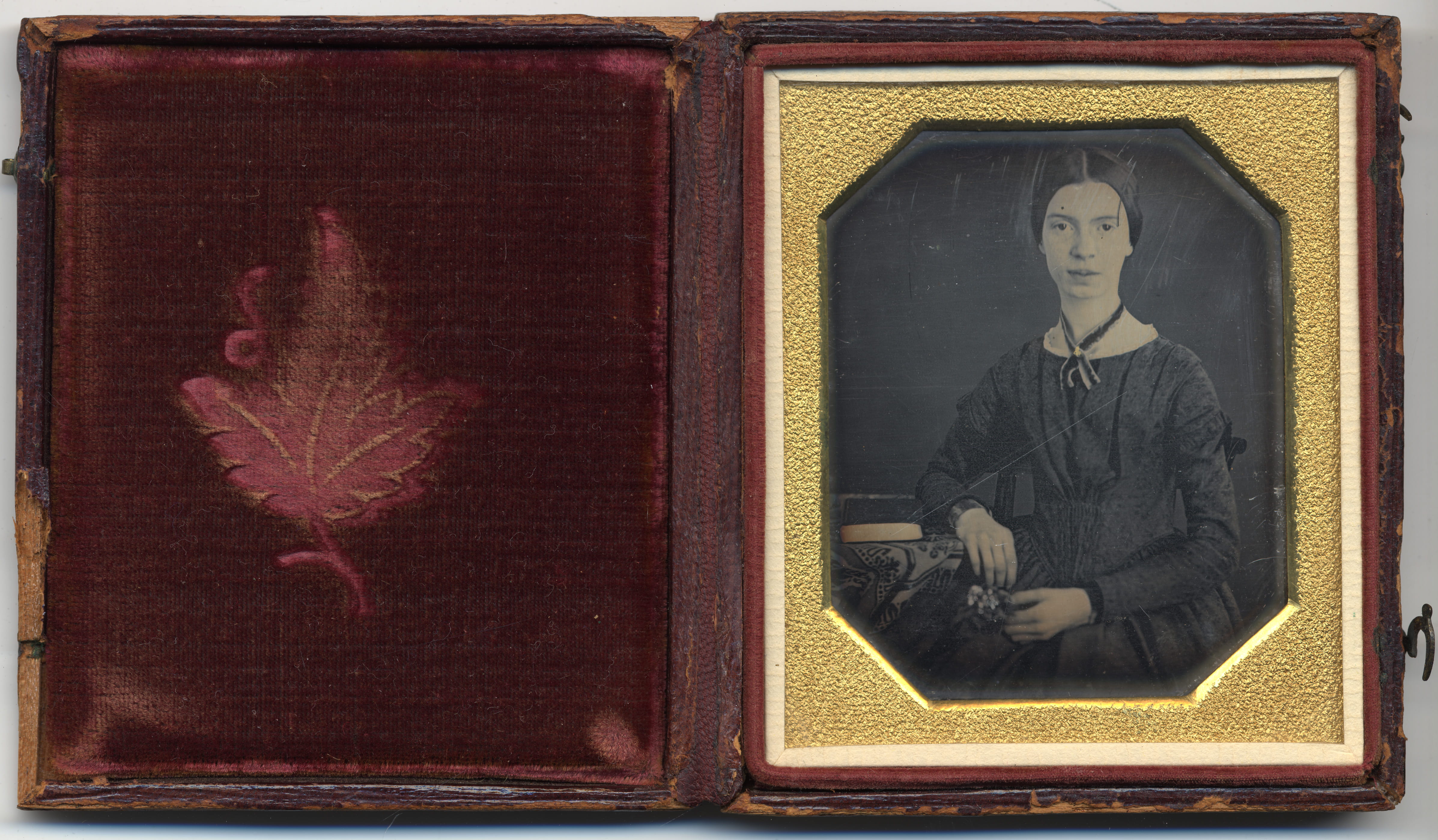 The daguerreotype sent to Millicent Todd Bingham in 1945, now at Amherst College