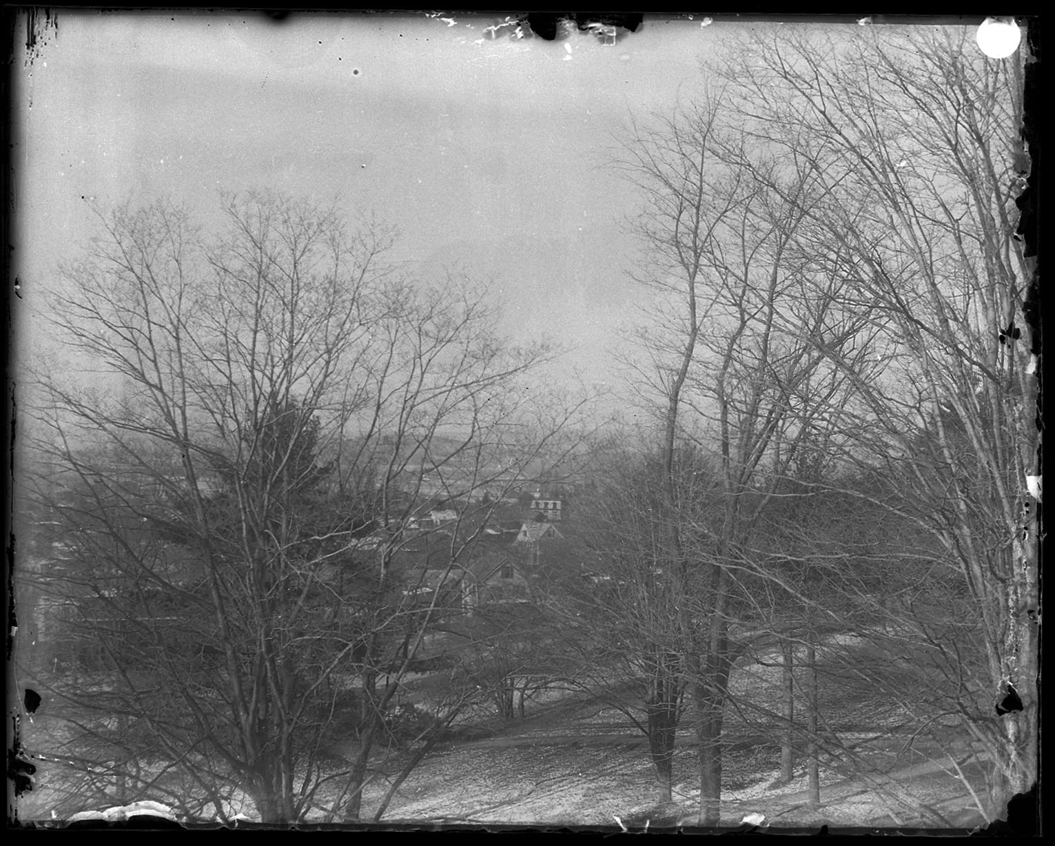 View from 30 South College, December 1896