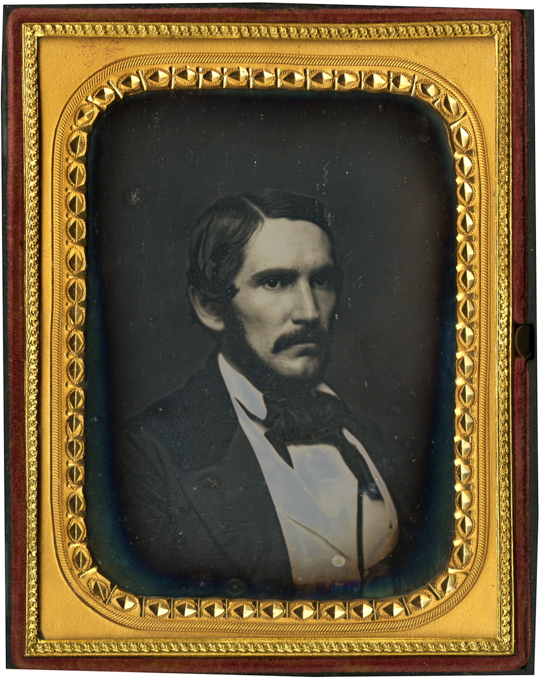 A third cased image of Sam Bowles III, this time ca. 1856.