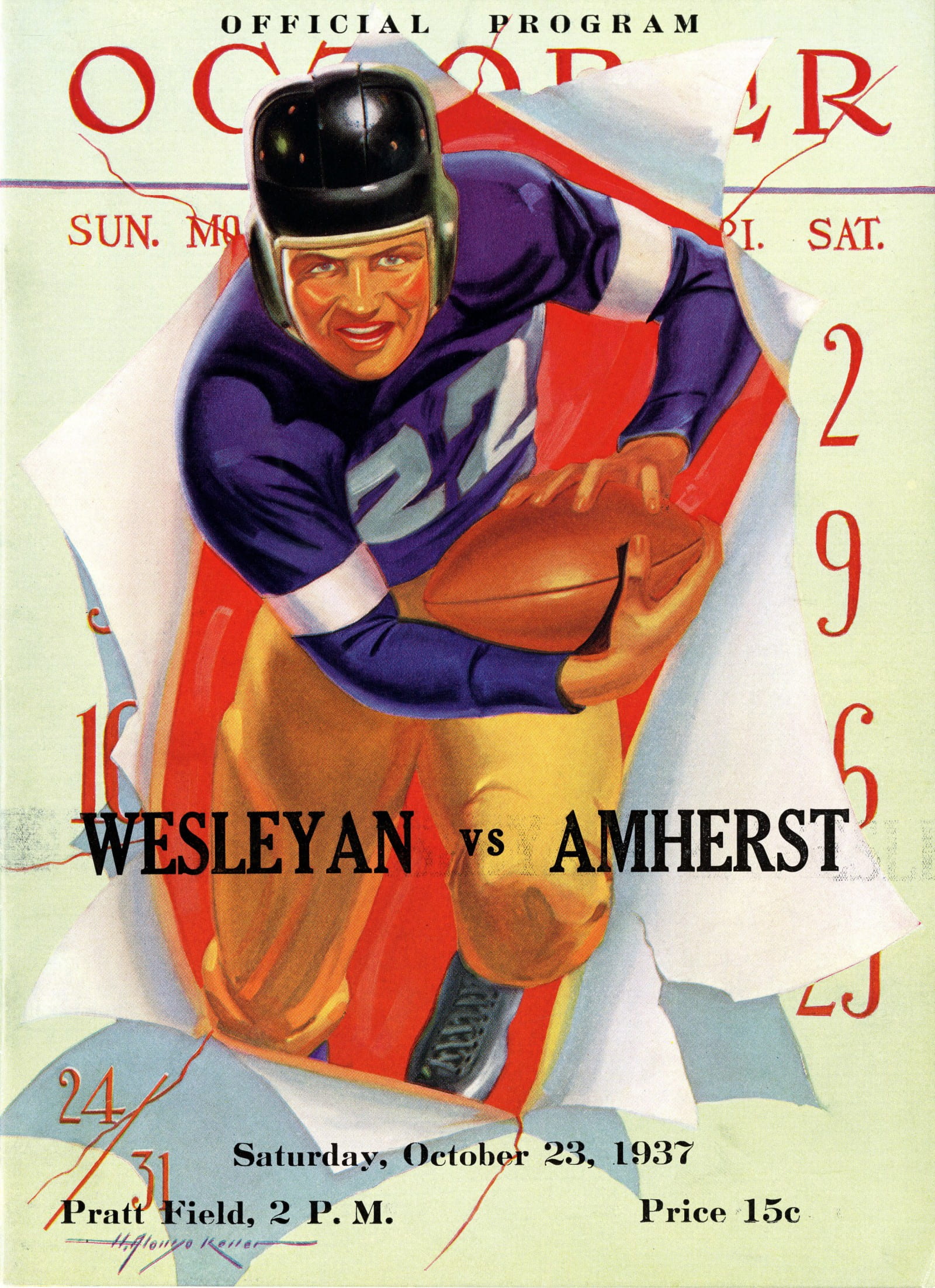 October 23, 1937 - Amherst won, 12-2