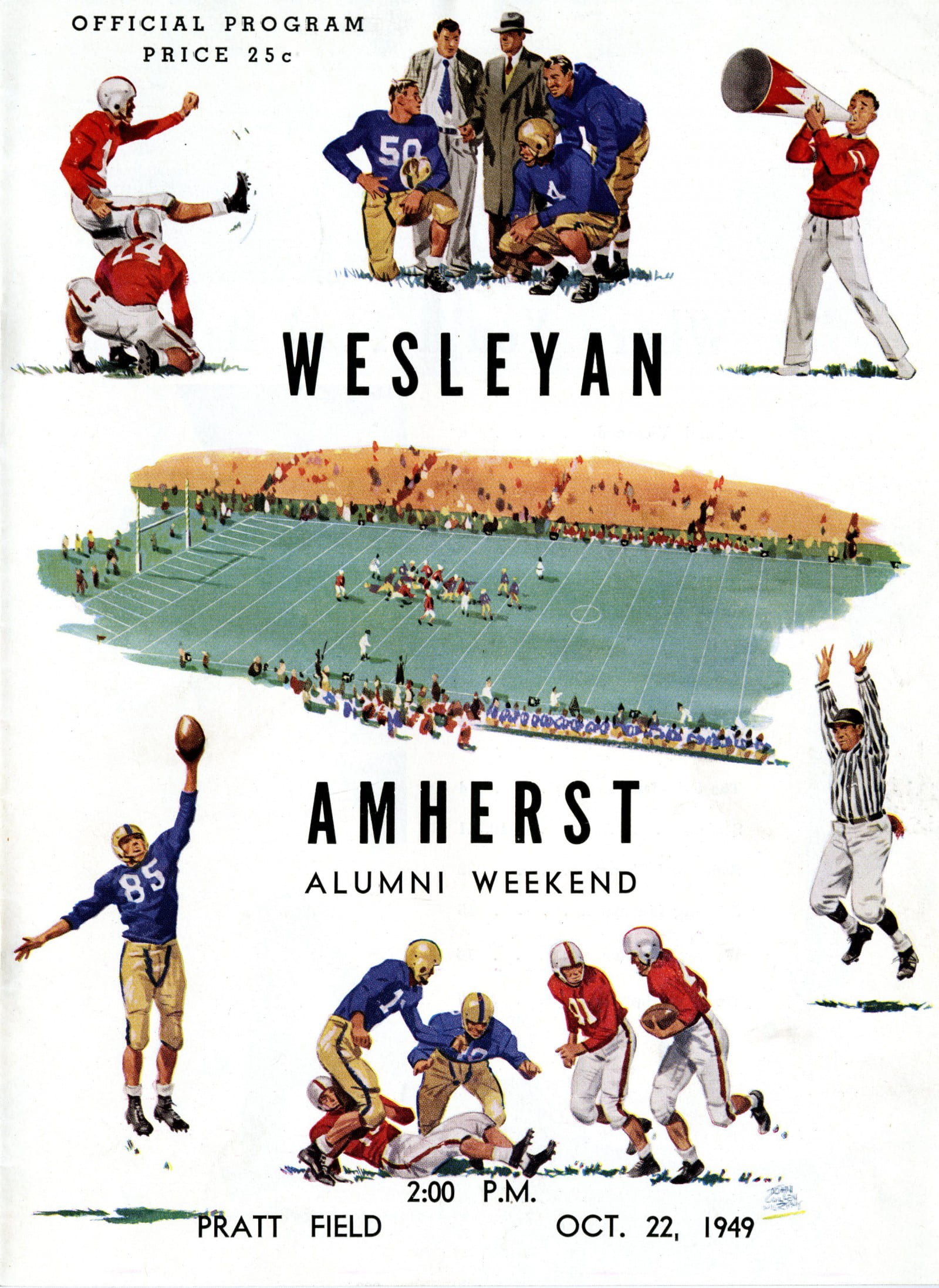 October 22, 1949 - Amherst won, 14-7