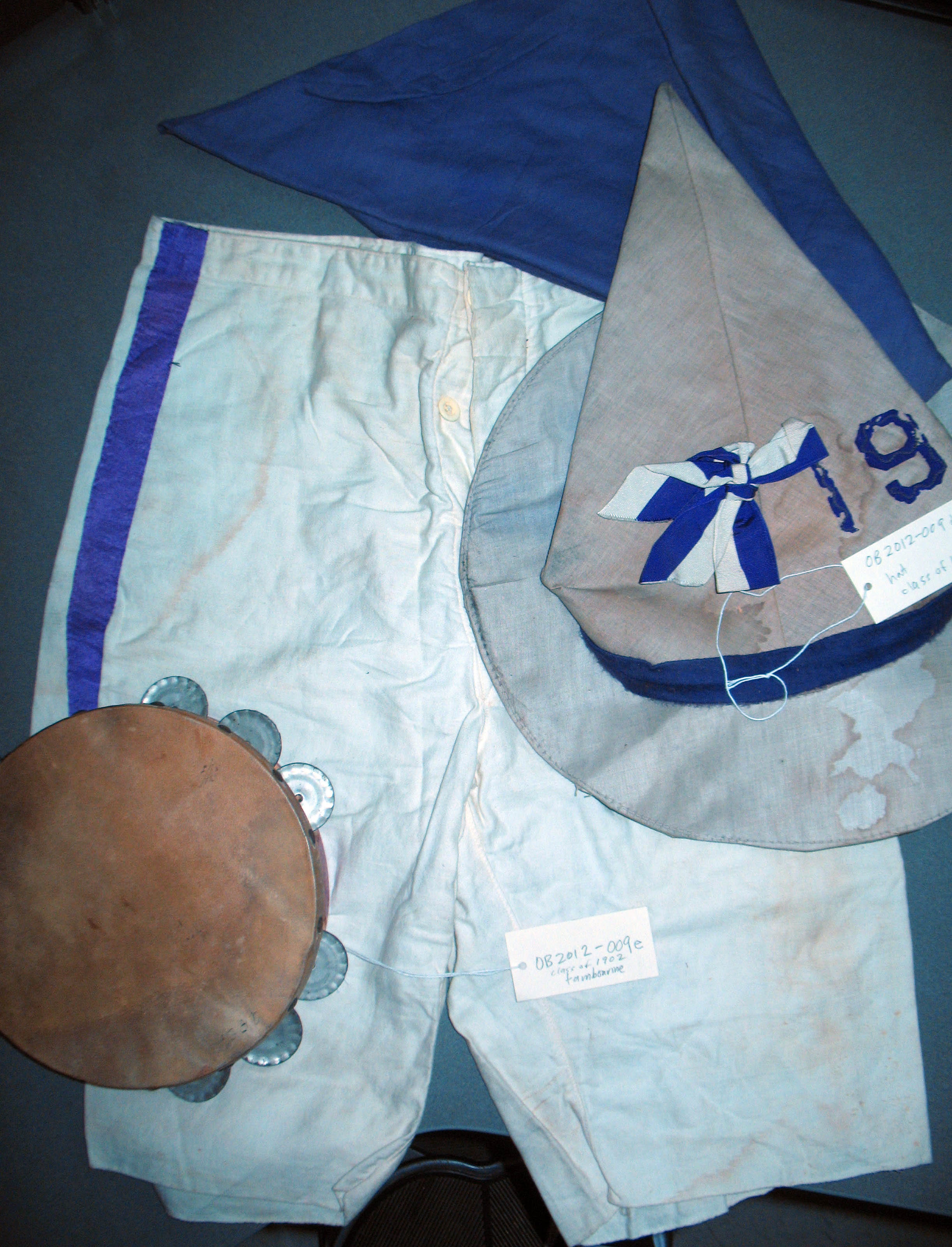 Portion of a Yama Yama Man costume used by the Class of 1902 in 1912.