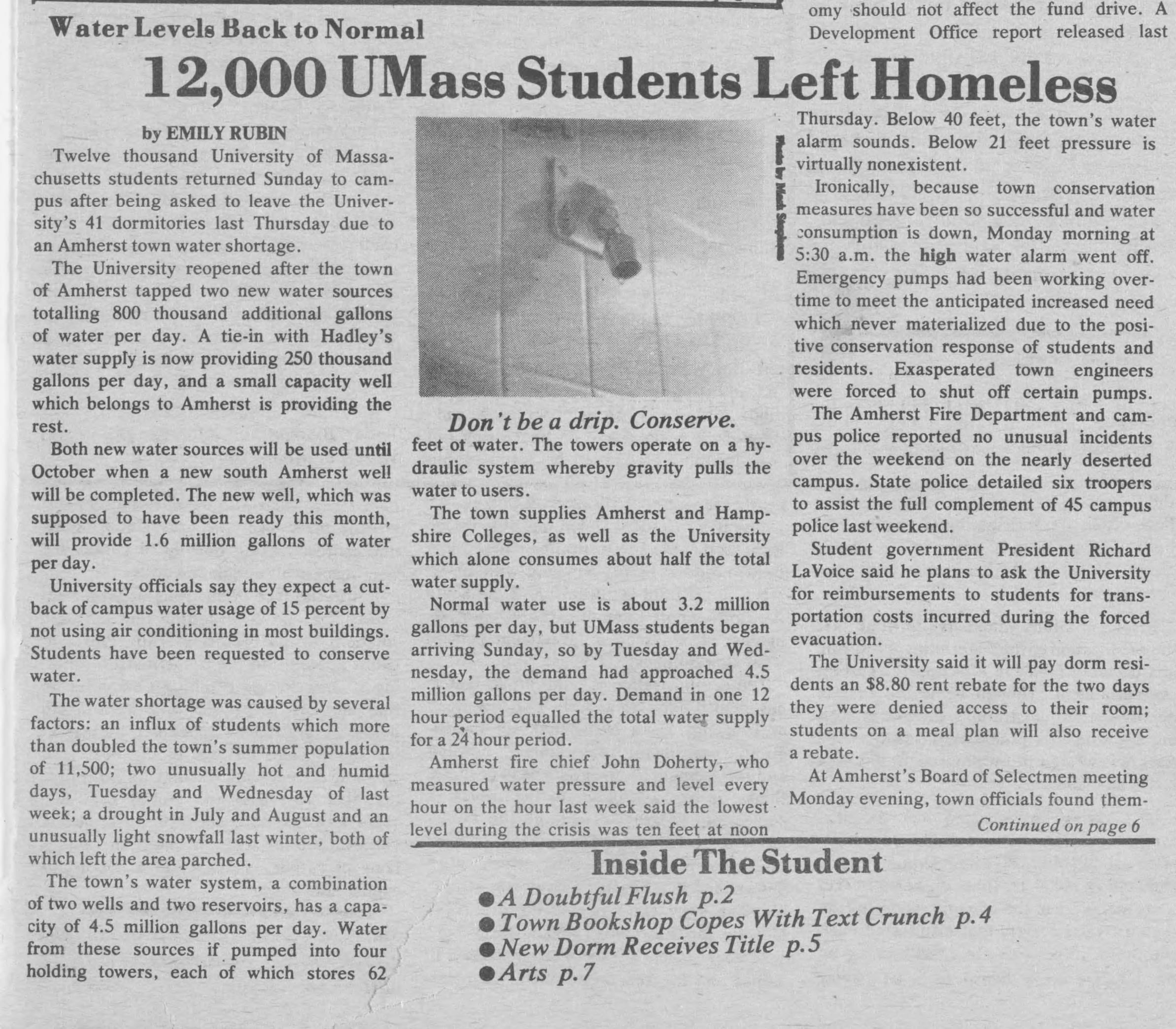 The Amherst Student, Sept. 11, 1980
