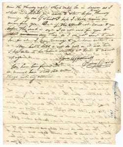 Sidney Brooks letter to his father Obed Brooks, April 23, 1839