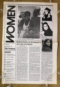 The Amherst Student “Reflections of Amherst’s Female Pioneers” (October 29th, 1984)